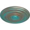 Ekena Millwork Carton Ceiling Medallion (For Canopies up to 3 3/4"), 17 3/4"OD x 1 3/8"P, Copper Green Patina CM18CACGS - alternate 3